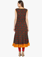 Multicoloured Printed Anarkali Kurta