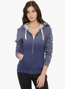 Blue Solid Hoodie