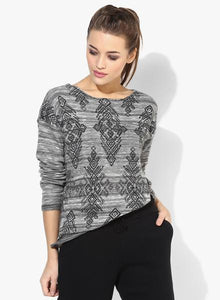 Grey Graphic Sweater