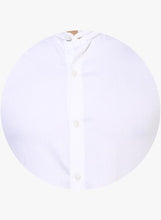 White Solid Slim Fit Formal Shirt