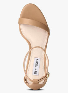 Stecy Beige Ankle Strap Stilettos