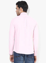 Pink Solid Slim Fit Casual Shirt